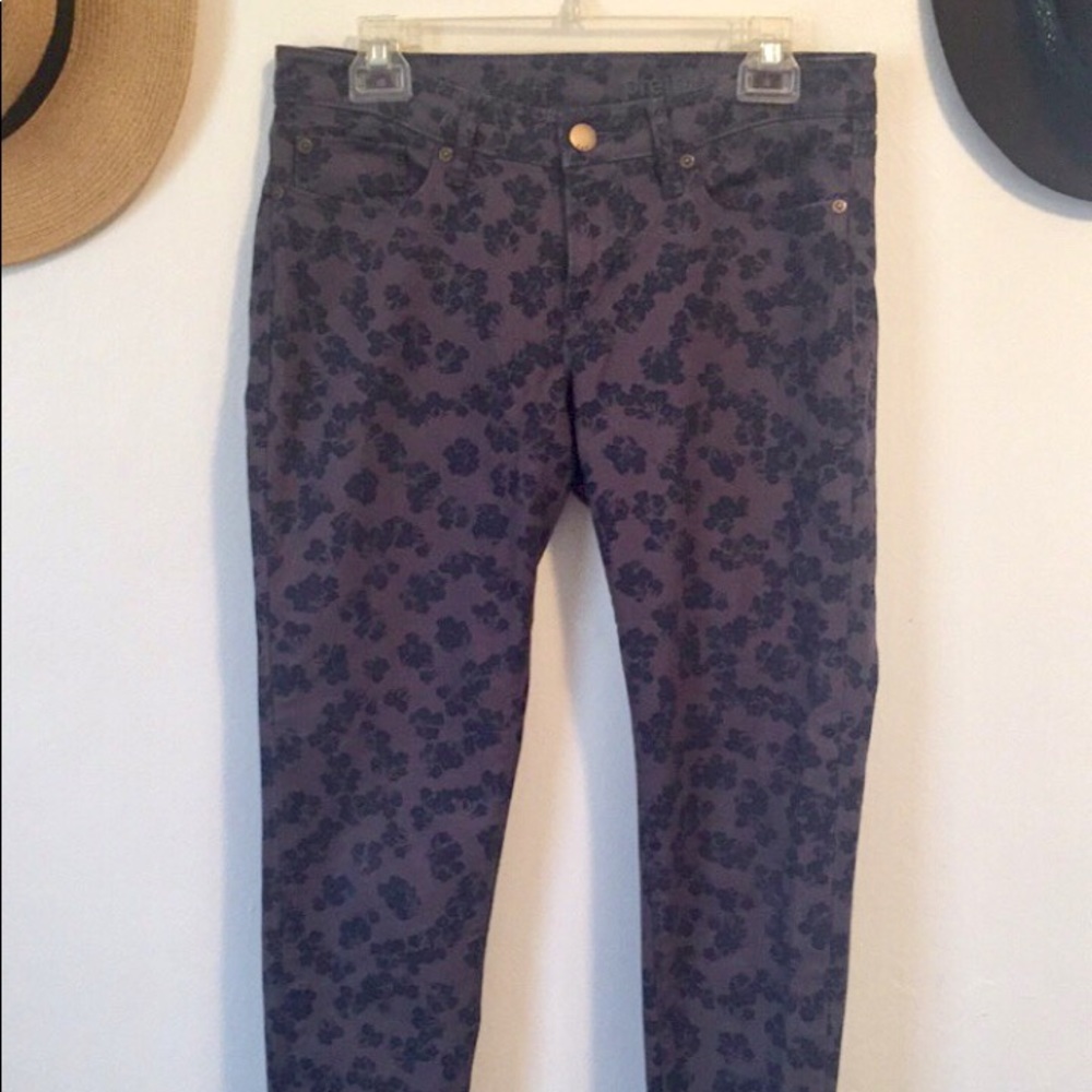 Gap • floral print skinny jeans